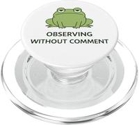 Deadpan Frog Meme Observer sans commentaire Humour Sarcastique PopSockets PopGrip pour MagSafe