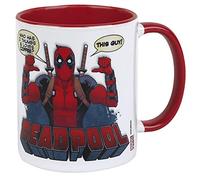 Deadpool (2 Thumbs) Red Coloured Inner Mug
