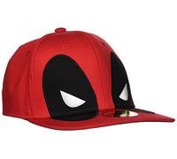 Deadpool Big Face Unisexe Casquette Rouge One Size 100% Coton