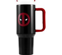 Deadpool - Gobelet de voyage "Symbol", 1,1 L PM11035 (taille unique) (Noir/Rouge/Blanc)