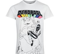 Deadpool Licorne Homme T-Shirt Manches Courtes Blanc XXL 100% Coton Regular/Coupe Standard