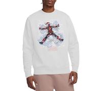 Deadpool Marvel Christmas Snow Angel Unisex Sweatshirt, White Maillot de survêtement, Blanc, M Mixte