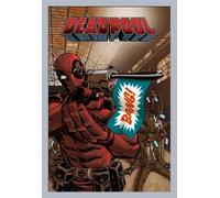 Deadpool - Poster - Bang + cadre amovible, Shinsuke® Maxi MDF argenté, vitre acrylique