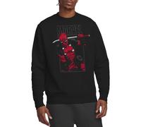 Deadpool Sweat-Shirt Unisexe Marvel Sword, Noir, XL