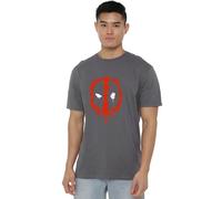 Deadpool T-Shirt Unisexe avec Logo Deadpool Paint Marvel, Unisexe, t-Shirt, Charcoal, S