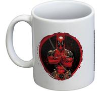 Deadpool - Tasse à café, pose PM10606 (taille unique) (Blanc/Noir/Rouge)