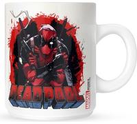 Deadpool - Tasse à café "Smoking Gun" PM2768 (Taille unique) (Blanc/Rouge/Noir)