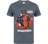 Deadpool - "This Is What Awesome Looks Like" T-Shirt für Herren NS5278 (M) (Anthrazit)