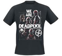 Deadpool We are Homme T-Shirt Manches Courtes Noir M 100% Coton Regular/Coupe Standard