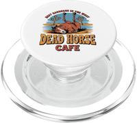 Deae Horse Cafe We Grill It Best Barbecue in The West PopSockets PopGrip pour MagSafe