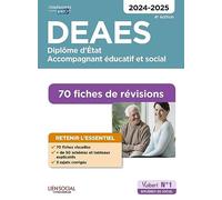 DEAES - 70 Fiches de révisions: Diplôme d'État d'accompagnant éducatif et social - 2024-2025
