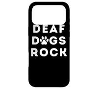 Deaf Dogs Rock J'aime Mon Chien sourd Coque pour iPhone 17 Pro Max