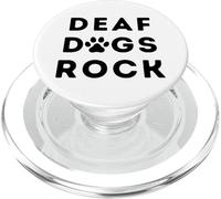 Deaf Dogs Rock J'aime Mon Chien sourd PopSockets PopGrip pour MagSafe