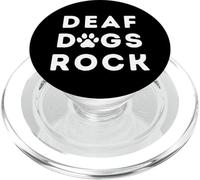 Deaf Dogs Rock J'aime Mon Chien sourd PopSockets PopGrip pour MagSafe