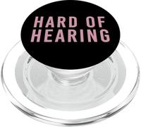 Deaf Hard of Hearing Rose pâle PopSockets PopGrip pour MagSafe