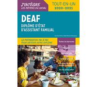 DEAF - Tout-en-un 2020-2021 - Diplôme d'État d'assistant familial: Diplôme d'État d'assistant familial (2020-2021)