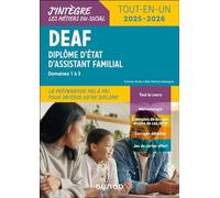 DEAF - Tout-en-un 2025-2026: Diplôme d'État d'assistant familial (2025-2026)