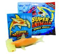 DeAgostini Super Animals - Édition Sharks (2023) - Figurine Requin Marteau-Aileron Blanc 12ème (Brille Rarement + Changement de Couleur)