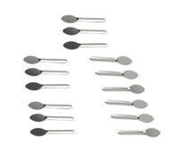 DeaHea Lot de 15 mini cuillères de remplissage de capsules vides en métal - Cuillère à médicament - Cuillère de laboratoire pour machine de remplissage de capsules vides - Kit végétarien - Remplissage