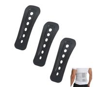 DeaHea Lot de 3 supports dorsales de rechange en plastique pour soutien lombaire - Coussinets de soutien pour correcteur de posture - Soutien du bas du dos - Soulagement de la douleur