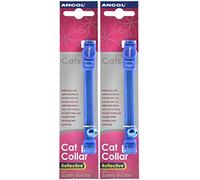Deal - Lot de 2 - Ancol Collier réfléchissant pour chat Bleu brillant