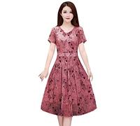 Deal of Day Prime Today Only Femmes Été Robe Robe décontractée Robe Mode Florale Sleeve A-Line Short imprimé V-Neck Femmes Robe Longue Femme Robe Courte Noire Fluide Amazon Great Deals