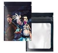 Deal Pack Lot de 100 Sachets Zip Refermables - Pochon plastique et aluminium | Anti-odeur, hermétique, design original I Pablo et BB