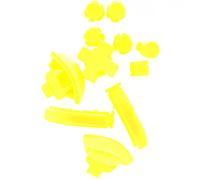 Deal4GO A B X Y D-Pad Home Capture L R ZR ZL Lot de boutons de rechange pour Nintendo Switch Lite Jaune