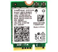Deal4GO AX201NGW 802.11ax 2.4Gbps M.2 CNVio2 NGFF Carte WiFi sans fil double bande avec Bluetooth 5.0 pour adaptateur WLAN Intel AX201 Windows 10 64 bits