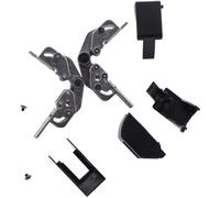 Deal4GO Charnière de béquille arrière avec coque en plastique Vis de remplacement pour Nintendo Switch OLED Charnières de support arrière - Noir