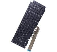 Deal4GO Clavier rétroéclairé 4 zones par touche RVB US-INTL Remplacement pour Dell G15 5510 5511 5515 5520 5521 5525 5530 5535 - Gris/noir