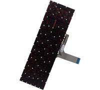 Deal4GO Clavier rétroéclairé de rechange pour MSI GL65 GL75 Leopard 10SFK-062, GS63 GS63VR, GS70 GF75 GS73 GE63 GE65 GE73 GE73VR Rouge
