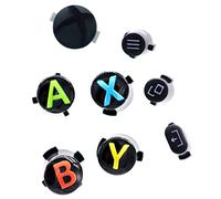 Deal4GO Lot de 8 clés de rechange ABXY en plastique pour manette Xbox Série S et Xbox Série X (Noir)