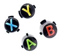 Deal4GO Lot de boutons de rechange standard A B X Y en plastique pour manette de Xbox One Multicolore