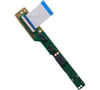 Deal4GO Port de charge USB avec bouton d'alimentation avant avec câble EDF-040 EDF-043 de remplacement pour PS5 Slim CFI-20xx CFI-2015A/B CFI-2000A/B