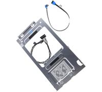 Deal4GO Support pour disque dur 3,5" avec câble d'alimentation SATA 3W34N 84YD9 MKT27 de remplacement pour ordinateur de bureau Dell ECS1250 ECT1250 QVS1260 QCT1250