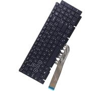 Deal4GO US-INTL Clavier de rechange non rétroéclairé pour ordinateur portable de jeu Dell G15 5510 5511 5515 5520 5521 5525 5530 5535 Gris et noir