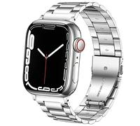 DEALELE Bandes Compatible pour iWatch, Bracelet de Remplacement Métal Solide en Acier Inoxydable, si Applicable Apple Watch Series 4, 3, 2, 1, 38mm/40mm, Argent