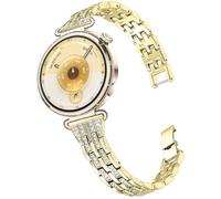 DEALELE Bracelet compatible avec Huawei Watch GT6 / GT5 / GT4 41 mm / GT5 Pro 42 mm / Fossil Women's Gen 6 / Gen 5E 42 mm / Garmin Venu 3S, 18 mm Bling Rhinestone Diamond Bracelet en métal pour femme