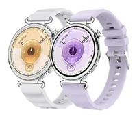 DEALELE Bracelet compatible avec Huawei Watch GT6 / GT5 / GT4 41 mm / GT5 Pro 42 mm / Garmin Venu 3S / Fossil Women's Gen 6, Femme 18 mm Bracelet de rechange sport en silicone cristal de glace souple