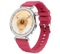 DEALELE Bracelet compatible avec Huawei Watch GT6 / GT5 / GT4 41 mm / GT5 Pro 42 mm / Garmin Venu 3S / Fossil Women's Gen 6, Femme 18 mm Bracelet de rechange sport en silicone cristal de glace souple