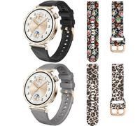 DEALELE Bracelet Compatible avec Huawei Watch GT6 / GT5 / GT4 41mm / GT5 Pro 42mm / Garmin Venu 3S / Forerunner 265S / Fossil Women's Gen 6, Bracelet de rechange en silicone doux Ice Crystal de 18mm