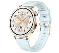 DEALELE Bracelet Compatible avec Huawei Watch GT6 / GT5 / GT4 41mm / GT5 Pro 42mm / Garmin Venu 3S / Forerunner 265S / Fossil Women's Gen 6, Bracelet de rechange en silicone doux Ice Crystal de 18 mm