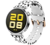 DEALELE Bracelet Compatible avec Huawei Watch GT6 / GT5 / GT4 41mm / GT5 Pro 42mm / Garmin Venu 3S / Forerunner 265S / Fossil Women's Gen 6, Bracelet de rechange en silicone doux Ice Crystal de 18mm