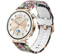 DEALELE Bracelet Compatible avec Huawei Watch GT6 / GT5 / GT4 41mm / GT5 Pro 42mm / Garmin Venu 3S / Forerunner 265S / Fossil Women's Gen 6, Bracelet de remplacement en silicone Ice Crystal doux de 18