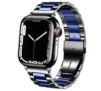DEALELE Bracelet compatible avec iWatch 38 mm 42 mm 40 mm 44 mm 41 mm 45 mm 49 mm, bracelet de rechange en cuir souple rétro pour Apple Watch Series 8/7/6/5/4/3/SE/Ultra Femmes Hommes, 42mm/44mm/45mm