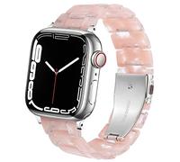 DEALELE Bracelet Compatible avec iWatch 38mm 40mm 42mm 44mm 41mm 45mm, Coloré Résine Remplacement Bracelet de Montre pour Apple Watch Series 7/6 / 5/4 / 3 / SE Femmes Hommes, 38mm/40mm/41mm, résine