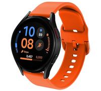 DEALELE Bracelet Compatible avec Samsung Galaxy Watch 3 45 mm/46 mm, Huawei Watch 3/3 Pro/GT3/GT2 - Bracelet de Rechange en Silicone Souple 22 mm (Orange)