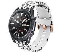 DEALELE Bracelet compatible avec Samsung Galaxy Watch 3 45 mm/Galaxy 46 mm, 22 mm, bracelet en silicone souple imprimé pour Huawei Watch GT5 / GT5 Pro / 4/4 Pro / 3/3 Pro / GT4 / GT3 / GT2 46 mm