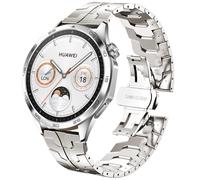 DEALELE Bracelet compatible avec Samsung Galaxy Watch 46 mm/Galaxy 3 45 mm/Gear S3, 22 mm Iron Man - Bracelet en acier inoxydable pour Huawei Watch 4/4 Pro/3/3 Pro/GT4/GT3 46 mm, Starlight